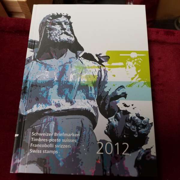 2012 Marken Jahrbuch der Post Schweiz PTT Postfrisch