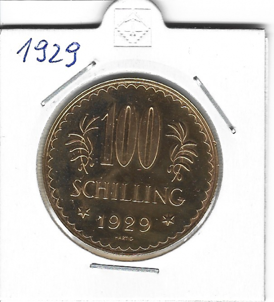 100 Schilling Gold 1929