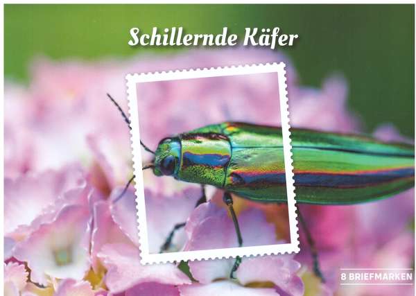 Schillernde Käfer 8 Briefmarken ME-8