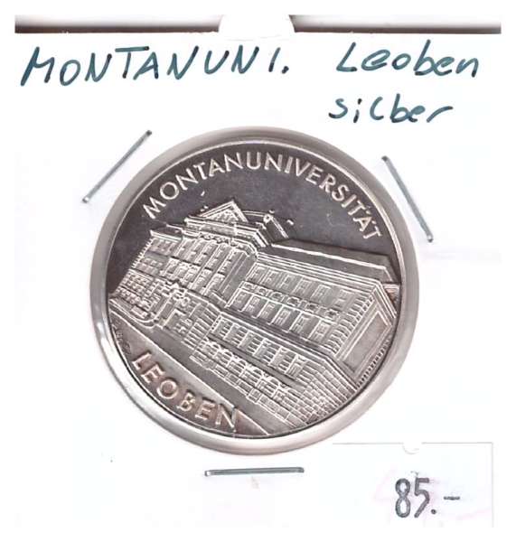 Montanuni Leoben 925 Silber Alma Mater Leobiensis