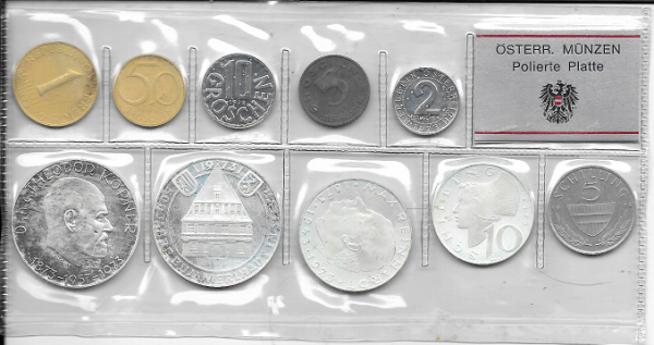 1973 Jahressatz Kursmünzensatz Groß KMS Mintset