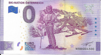 ANK.Nr.43A Ski-Nation Österreich Anniversary Unc  0 Euro Schein 2020-1 ANK.Nr.43A Ski-Nation Österreich Anniversary Unc  0 Euro Schein 2020-1