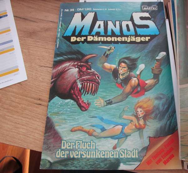 Manos Der Dämonenjäger Nr.35 Bastei mit Poster
