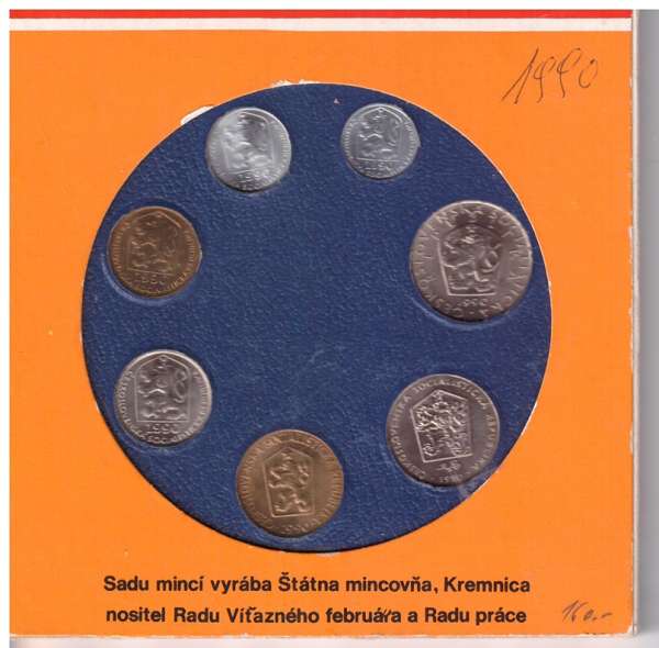 Tschechoslowakei KMS 1990 UNC
