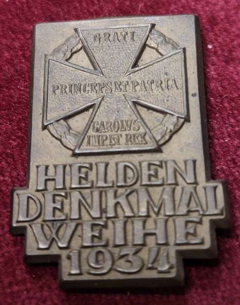 Helden Denkmal Weihe 1934 1. Republik Österreich
