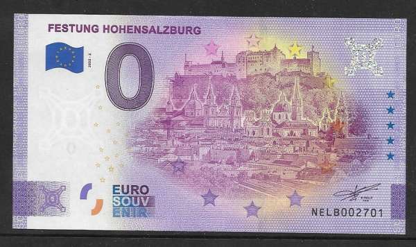 ANK.Nr. Festung Hohensalzburg (3) 0 Euro Schein 2022-2