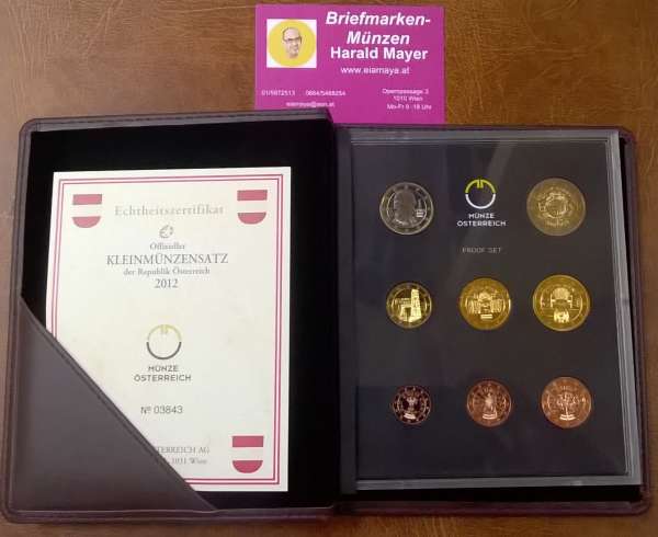 PP 2012 Euro Coinset PROOF KMS SET Österreich