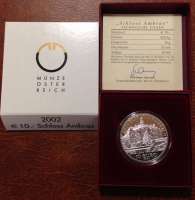 10 Euro 2002 Schloss Ambras PP ANK Nr.01 Silber Ag 10 Euro 2002 Schloss Ambras PP ANK Nr.01 Silber Ag