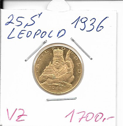 25 Schilling Gold 1936 St.Leopold