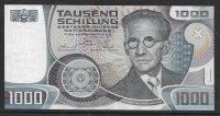 1000 Schilling 3.1.1983 Erwin Schrödinger Ank.285  Bankfrisch unc. NR: U 279251 L Pick 1000 Schilling 3.1.1983 Erwin Schrödinger Ank.285  Bankfrisch unc. NR: U 279251 L Pick