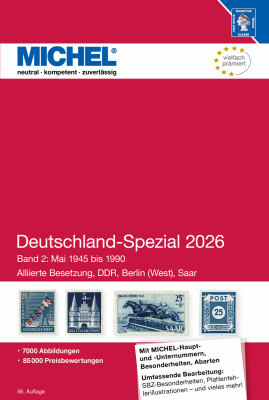 MICHEL DEUTSCHLAND SPEZIAL-KATALOG 2026 - BAND 2 Mai 1945-1990