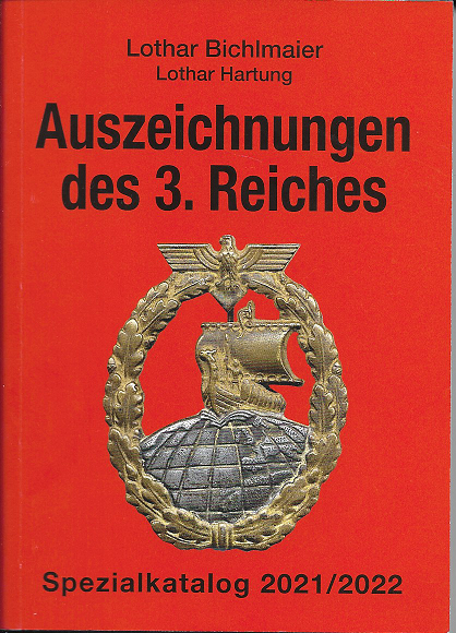 Auszeichnungen des 3 Reich Hartung Spezialkatalog 2021/22
