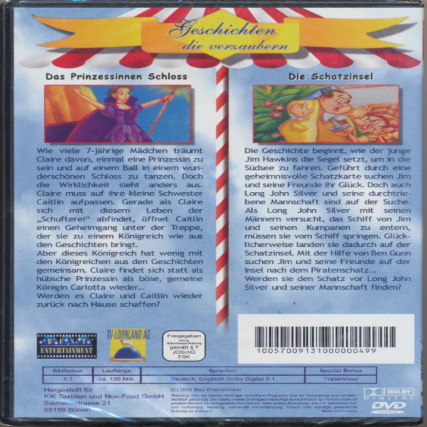 Geschichten die verzaubern Das Prinzessinnen Schloß + Die Schatzinsel DVD
