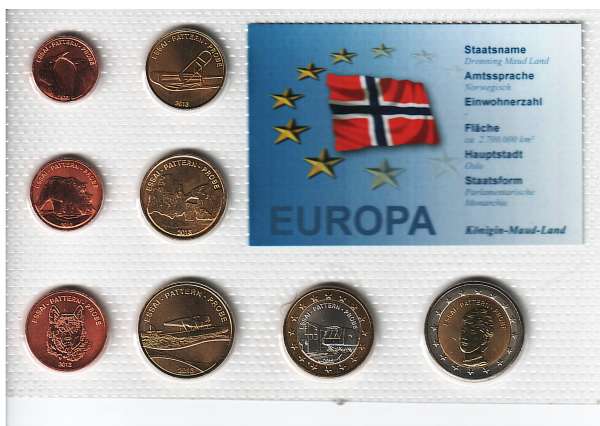 Euro Proben Königin Maud Land 2013 / Euro Pattern Königin Maud Land set 2013