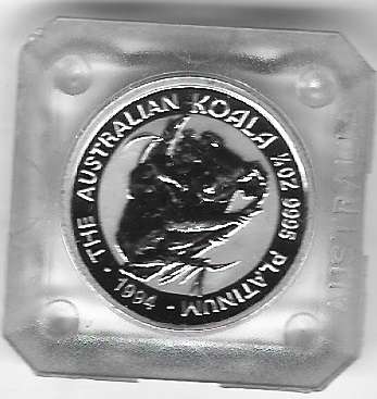 1/4 unze Platin Australien Koala 1994 25 Dollars