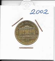 2002 Philharmoniker 1/4 Unze  25 € Euro 7,78 Gramm 2002 Philharmoniker 1/4 Unze  25 € Euro 7,78 Gramm