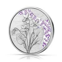 10 Euro  2024 Das Veilchen Silber PP Ank. Nr.- 10 Euro  2024 Das Veilchen Silber PP Ank. Nr.-