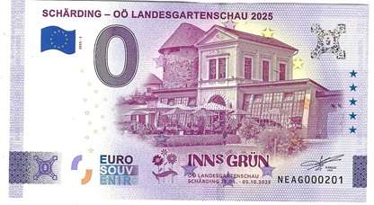 ANK.Nr.103 Schärding OÖ Landesausstellung 2025- 0 Euro Schein 2025-3