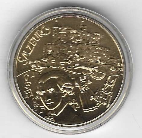 10 Euro Silber 2014 Salzburg 24 Karat Vergoldet Ank. Nr.25