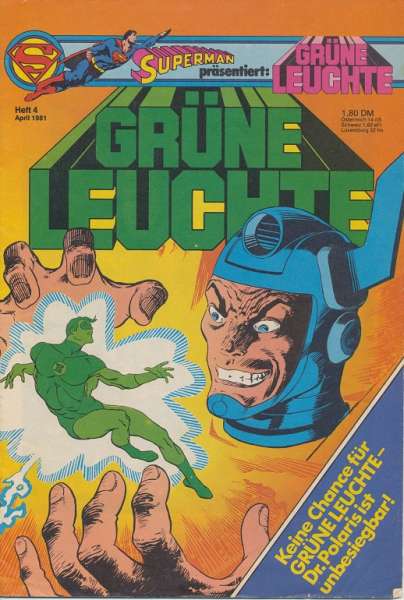 Superman präsentiert Grüne Leuchte Heft 4/1981