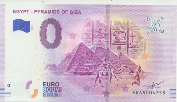 Egypt Pyramids of Giza - Unc 0 Euro Schein 2019-1