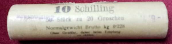 20 Groschen 1950 Rolle 50 mal 20 Groschen selten Österreich