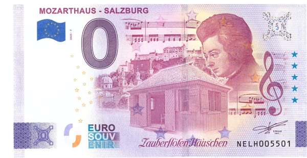 ANK.Nr. Mozarthaus Salzburg 0 Euro Schein 2025-7