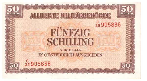 50 Schilling 1944 Ank Nr.246 Pick 109 Alliierte Militärbehörde C25 905836