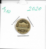 2020 Philharmoniker 1/10 Unze  10 € Euro 3,11 Gramm 2020 Philharmoniker 1/10 Unze  10 € Euro 3,11 Gramm