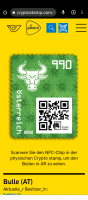Crypto Stamp 5 - Stier Grün  crypto stamp edition Postfrisch Crypto Stamp 5 - Stier Grün  crypto stamp edition Postfrisch