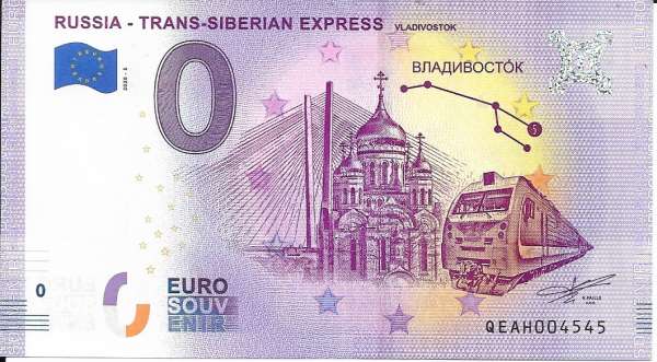 Russia-Trans Siberian Express 2020-5 Unc 0 Euro Schein