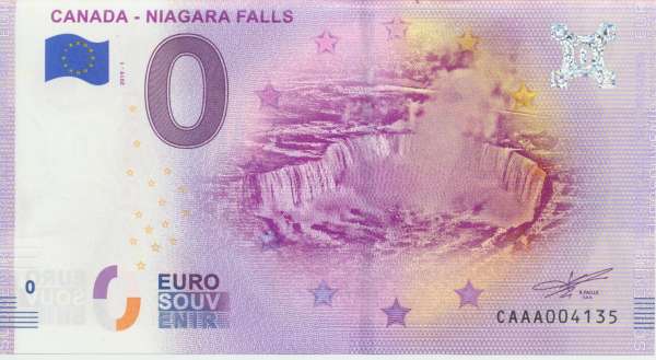 Canada Niagaria Falls - Unc 0 Euro Schein 2019-1