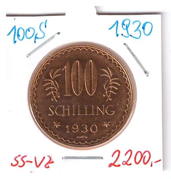 100 Schilling Gold 1930