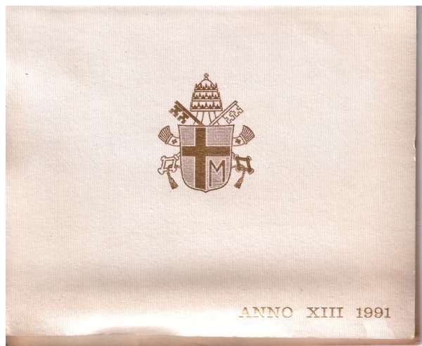 1991 KMS Johannes Paul II. Vatikan Italien-Kirchenstaat Lire