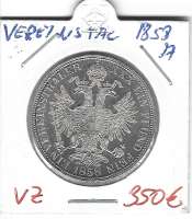 1 Vereins-Taler 1 1/2 Gulden 1858 A Silber Franz Joseph I 1 Vereins-Taler 1 1/2 Gulden 1858 A Silber Franz Joseph I