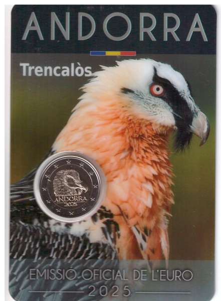 2 Euro Andorra 2025 Bartgeier
