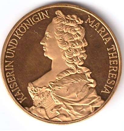 Kaiserin und Königin Maria Theresia Gold 986/1000 Medaille 29,8 Gramm