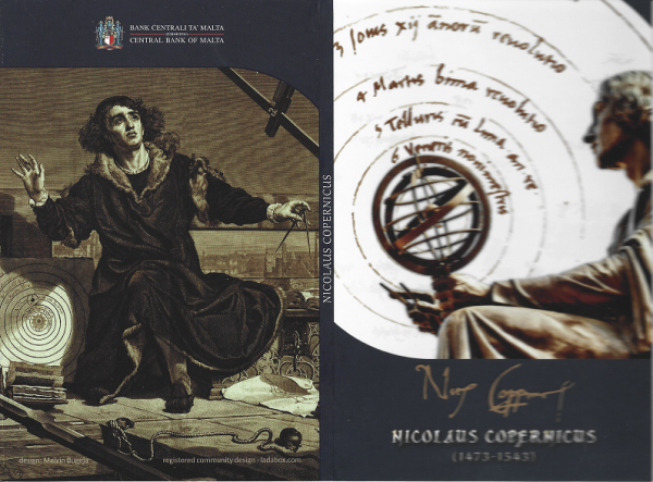 2 Euro Malta 2023 Kopernikus in Coincard
