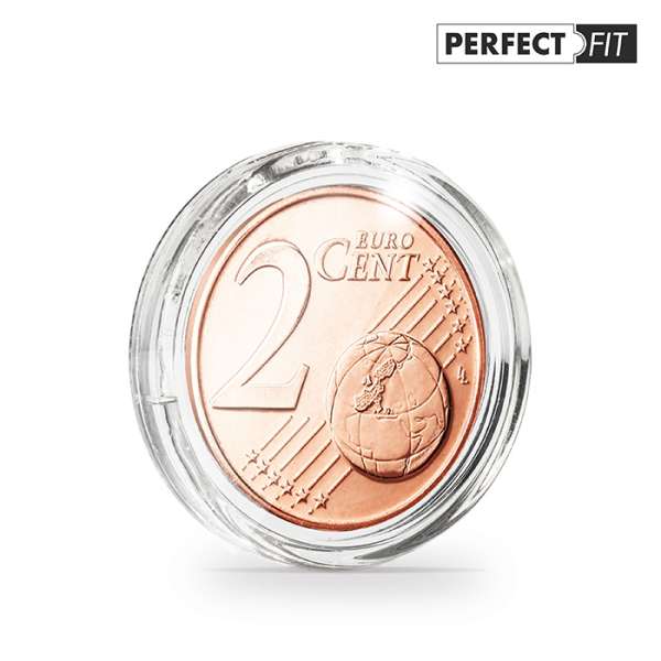 ULTRA / ULTRA PERFECT FIT 18,75 MM, Runde Münzkapseln 10 ER PACK 2 Eurocent 365286