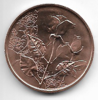 10 Euro  2021 DIE ROSE NORMALPRÄGUNG Kupfer Ank. Nr. 10 Euro  2021 DIE ROSE NORMALPRÄGUNG Kupfer Ank. Nr.