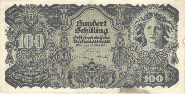 100 Schilling 1945 Nr.1239 77398 ANK 253