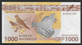 Französisch Pazifik Territoris – 1000 Francs CFP () (Pick 6) Erh. UNC