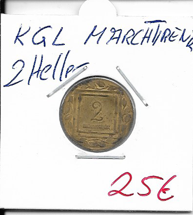 2 Heller KGL Marktrenk Kriegsgefangenenlager 1915