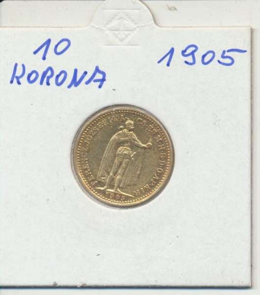 10 Korona 1905 KB Franz Joseph I Gold