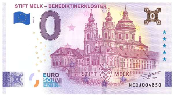 ANK.Nr. Stift Melk Benedikterkloster Gold 0 Euro Schein 2026-3 Anniversary