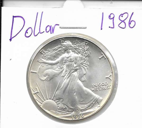 1 Dollar 1986 Silber Eagle Unze