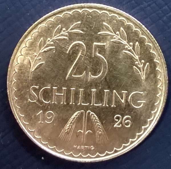 25 Schilling Gold 1926