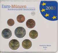 Deutschland 2003 A Kursmünzenset KMS Coinset Deutschland 2003 A Kursmünzenset KMS Coinset