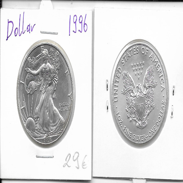 1 Dollar Silber Eagle Unze 1996