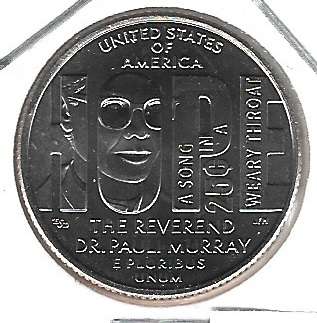 (11) 25 Cent Pauli Murray 2024 P USA